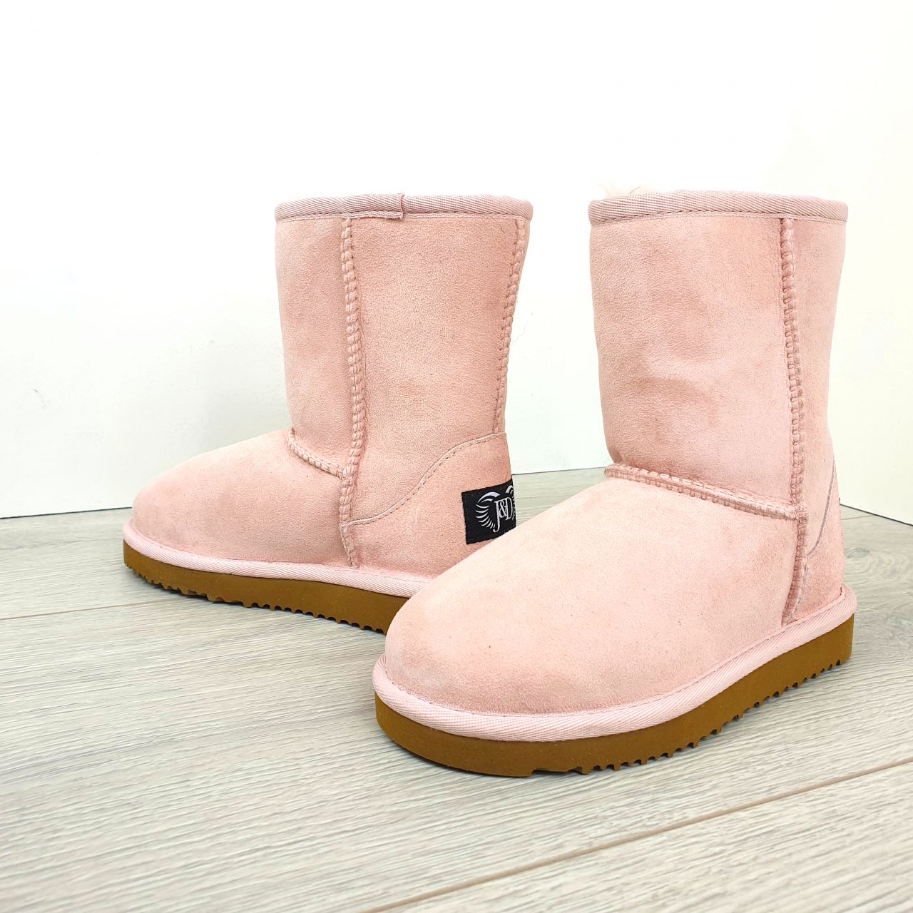 Kids Pink Classic Sheepskin Boots