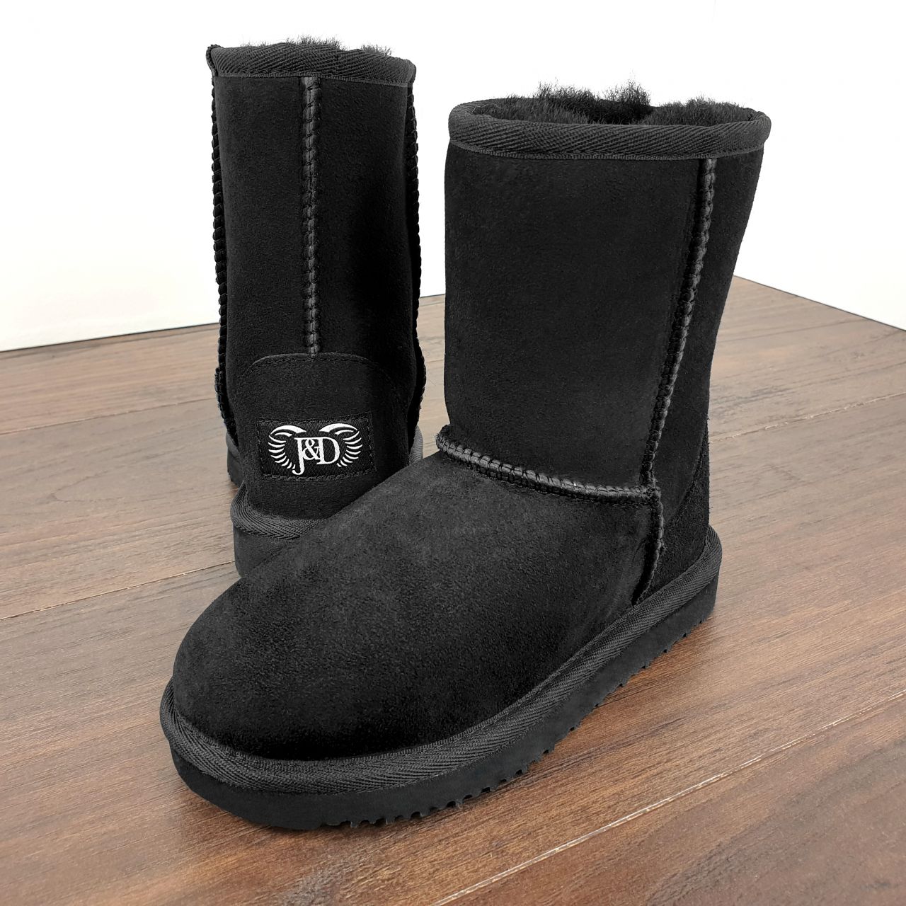 Black Sheepskin Boots for Kids: Real Sheep Skin Products to buy: Jacobs ...