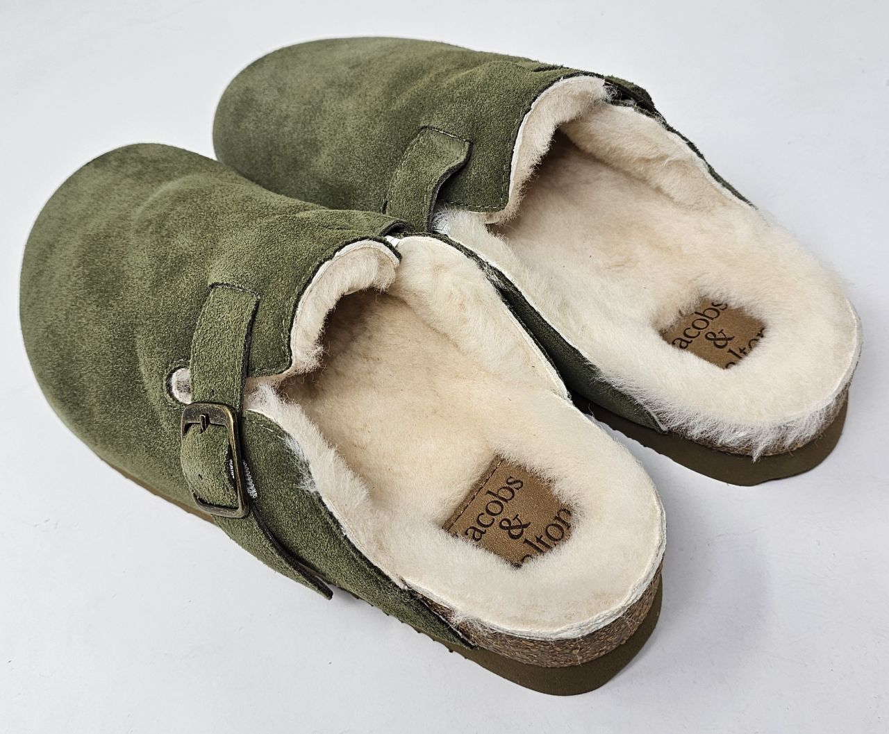 Sheepskin Clog Burnt Olive Jacobs Dalton