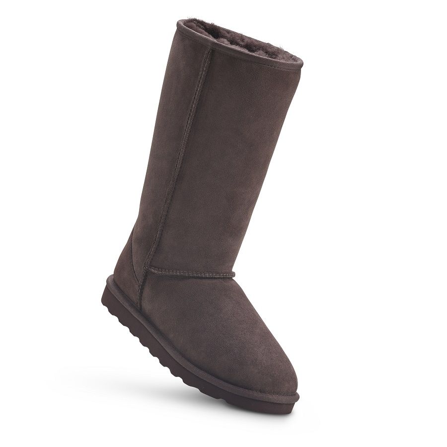 Mens tall sheepskin boots clearance