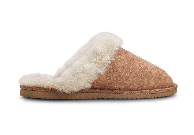 Women s Chestnut Mule Sheepskin Slippers Genuine British Sheep Skin Jacobs Dalton