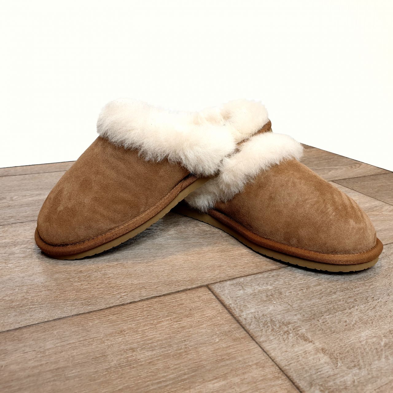 mule fur slippers
