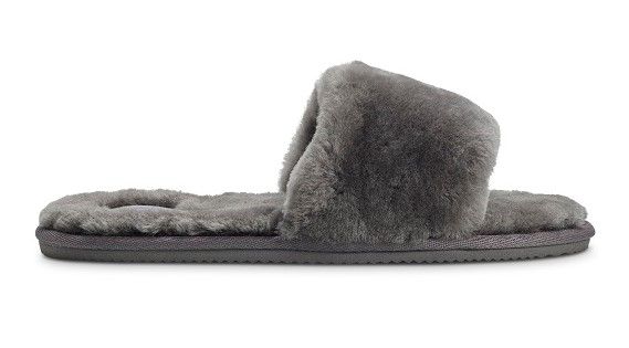 Sheepskin open toe discount slippers