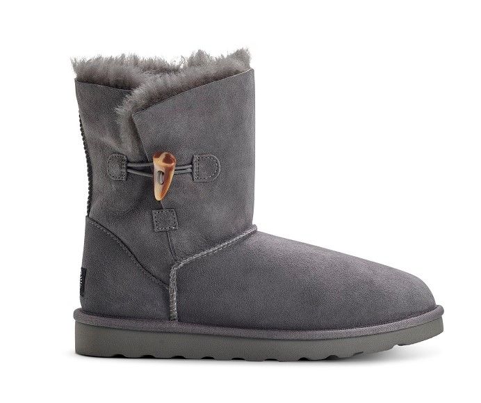 Grey shearling boots discount