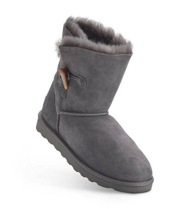 Grey sheepskin deals boots