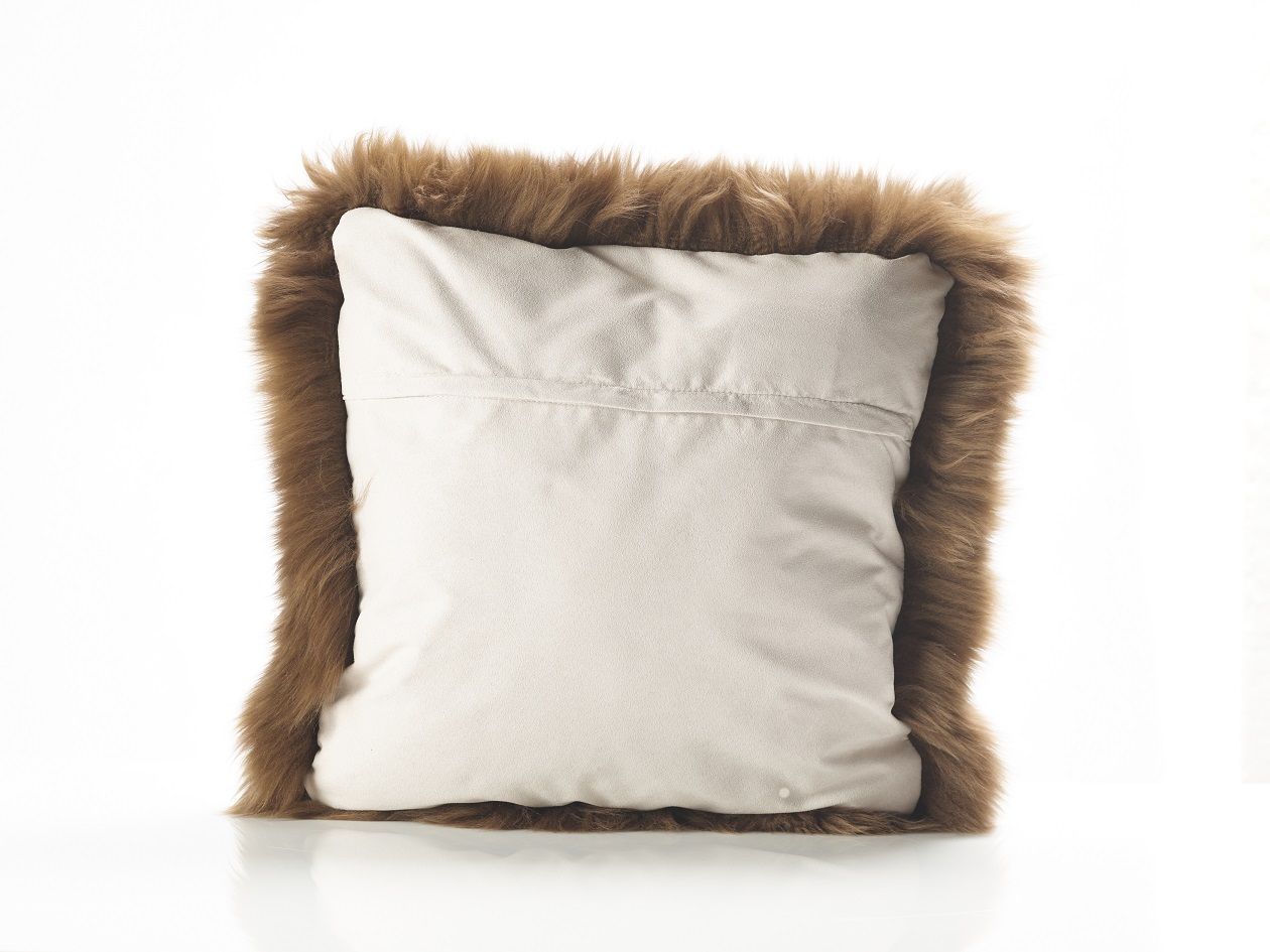Brown Sheepskin Cushion Genuine Sheep Skin Cushion to Buy Jacobs Dalton