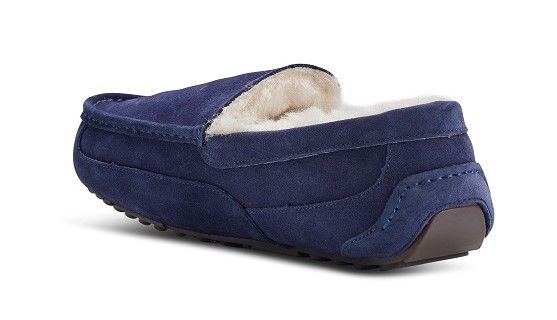 Blue best sale slippers mens