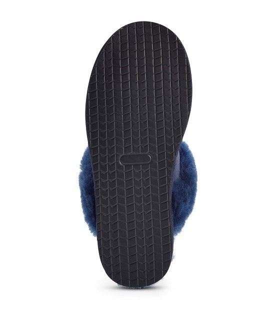 Ladies navy slippers store