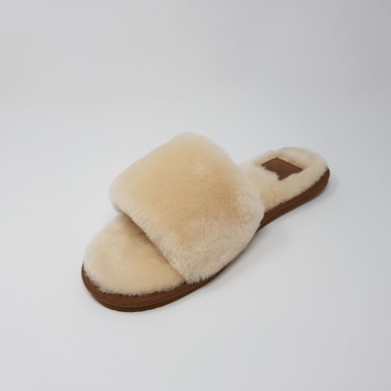open toe mule slippers