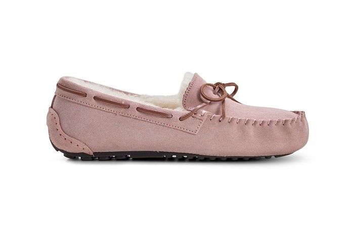 Pink ugg moccasin slippers new arrivals