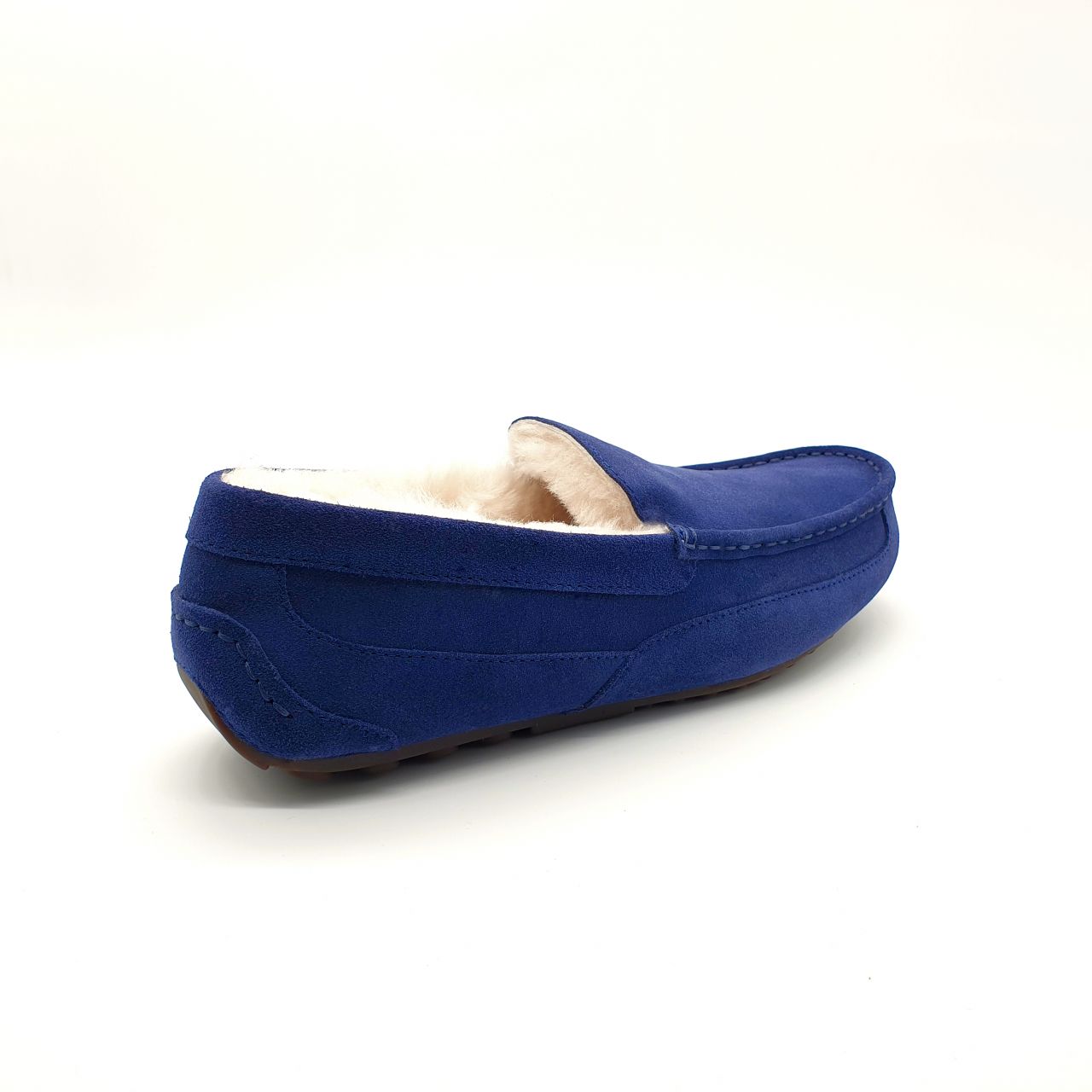 blue sheepskin slippers