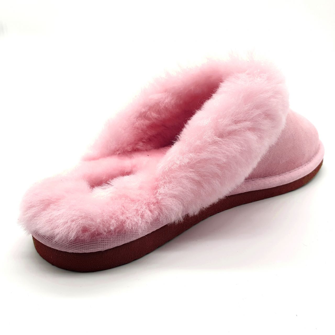 ladies pink mule slippers