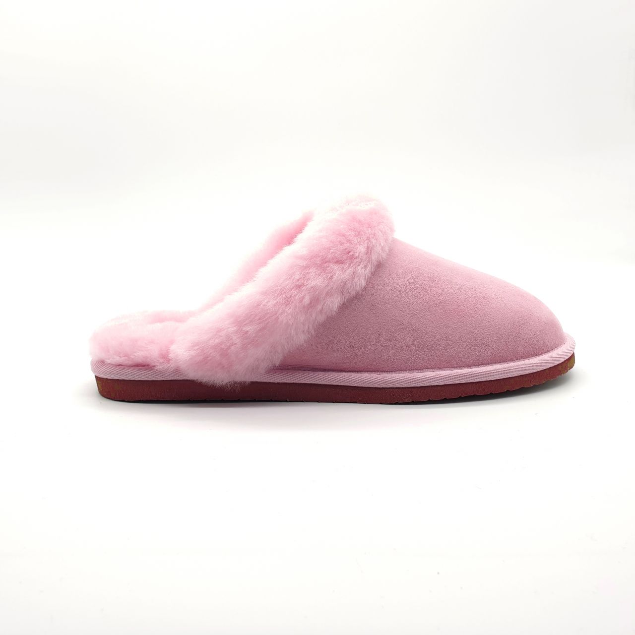 Ladies Pink Mule Sheepskin Slippers: Jacobs & Dalton