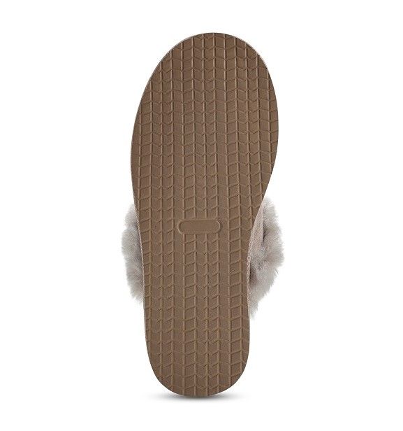 Ladies Stone Mule Sheepskin Slippers