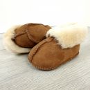 Image of Chestnut Sheepskin Turned Down Baby Booties