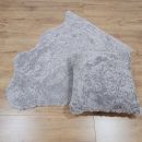 Image of Grey Curly Sheepskin Cushion