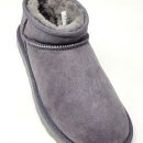 Image of Super Short Sheepskin Boots - 'Rabbit' Dark Grey
