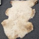 Image of Natural Cream/Brown Sheepskin Rug