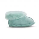 Image of Light Blue Sheepskin Turned Down Baby Booties