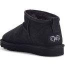 Image of Super Short Sheepskin Boots - Black