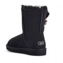 Image of Black Classic (Toggle) Sheepskin Boots