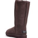 Image of Tall sheepskin Boots: Chocolate Brown