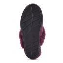 Image of Ladies Burgundy Mule Sheepskin Slippers