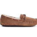 Image of Ladies Chestnut Moccasin Slippers