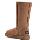 Image of Tall Chestnut Sheepskin Boots