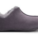 Image of Ladies 'Rabbit' Dark Grey Sheepskin Slipper Booties