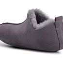 Image of Ladies 'Rabbit' Dark Grey Sheepskin Slipper Booties