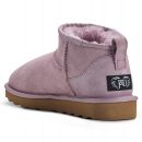 Image of Super Short Sheepskin Boots - Elderberry