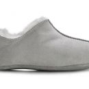 Image of Ladies Light Grey Sheepskin Slipper Booties