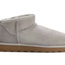 Image of Super Short Sheepskin Boots - Grey