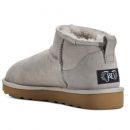 Image of Super Short Sheepskin Boots - Grey