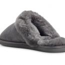 Image of Ladies Grey Mule Sheepskin Slippers