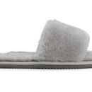 Image of Ladies Grey Open Toe Mule Slippers