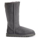 Image of Grey Tall Sheepskin Boots