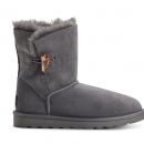 Image of Grey Classic (Toggle) Sheepskin Boots