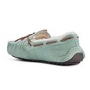 Image of Ladies Light Blue Moccasin Slippers