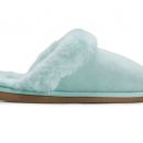 Image of Ladies Light Blue Mule Sheepskin Slippers