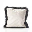 Image of Black Sheepskin Cushion