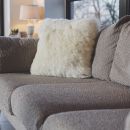 Image of Cream White Sheepskin Cushion