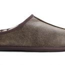 Image of Men's Brown Sheepskin Mule Slippers