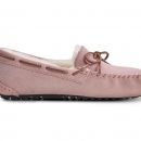 Image of Ladies Pink Moccasin Slippers