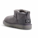 Image of Super Short Sheepskin Boots - 'Rabbit' Dark Grey