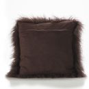 Image of Dark Brown Tibetan Sheepskin Cushion