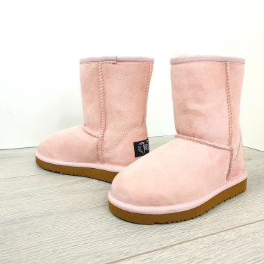 Kids Pink Classic Sheepskin Boots