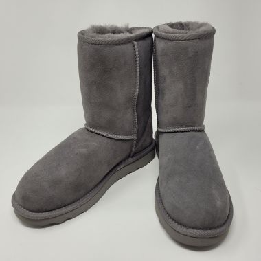 Classic Grey Sheepskin Boots