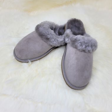 Ladies Stone Mule Sheepskin Slippers
